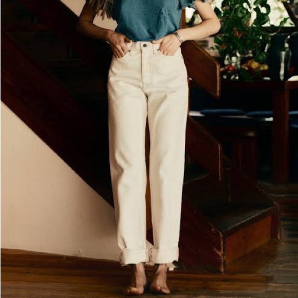 imogene + willie High Rise Cream Isabelle Jeans